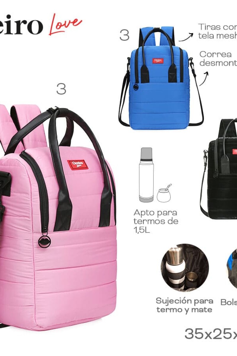 Mochila matera Las Oreiro Azul