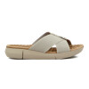 Wonder Sandalias Dama Confort Tira Cruzada C/ Aplique Gris