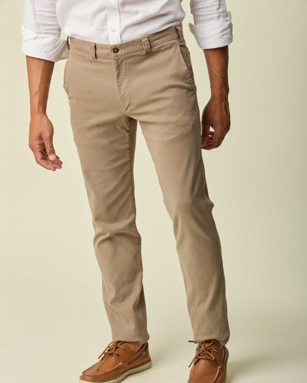 Pantalón Sport Algodón/ Spandex Tramado Beige
