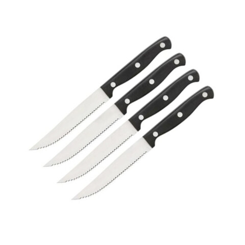Set de cuchillos x4 unidades acero inoxidable 21cm Set De Cuchillos X4 Unidades Acero Inoxidable 21cm