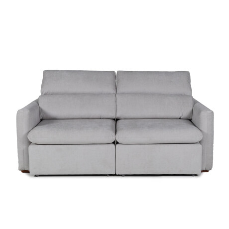Sofá Dublin (Rebatible) - Microfibra - 2 cuerpos TC1009 (Plata)