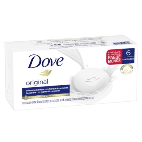 DOVE JABÓN ORIGINAL 90gr 6 UNIDADES DOVE JABÓN ORIGINAL 90gr 6 UNIDADES