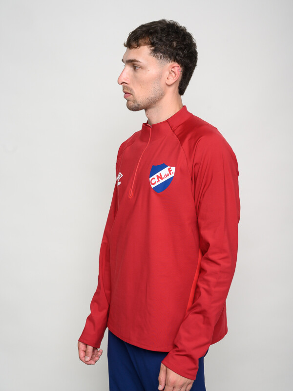 BUZO MEDIO CIERRE POLYTRAINING Nacional Hombre Beige, ordeaux, Rojo