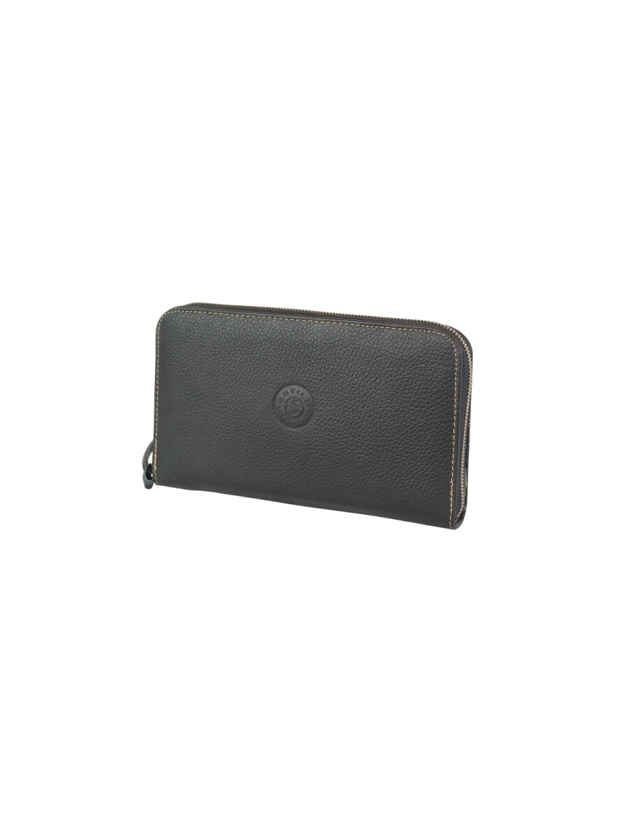 Monedero grande para pasaportes - Negro 