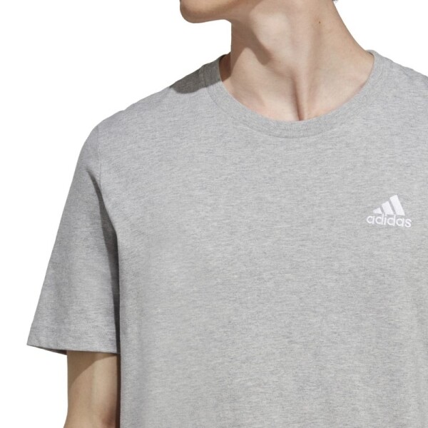 Remera Adidas Essentials Small Logo Gris