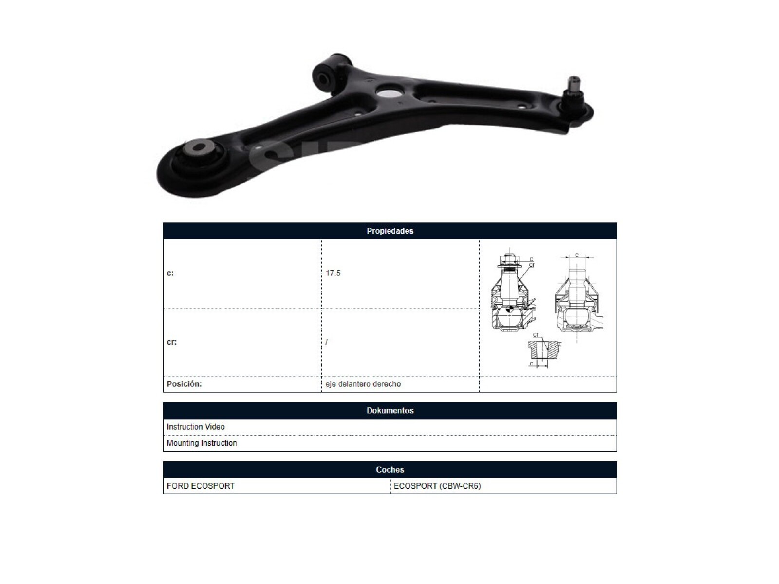 Parrilla De Suspension Delantera 