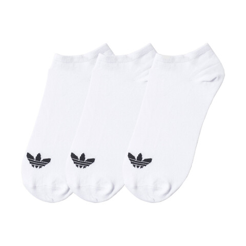 Trefoil Liner Socks 3P - Unisex White/White/Black
