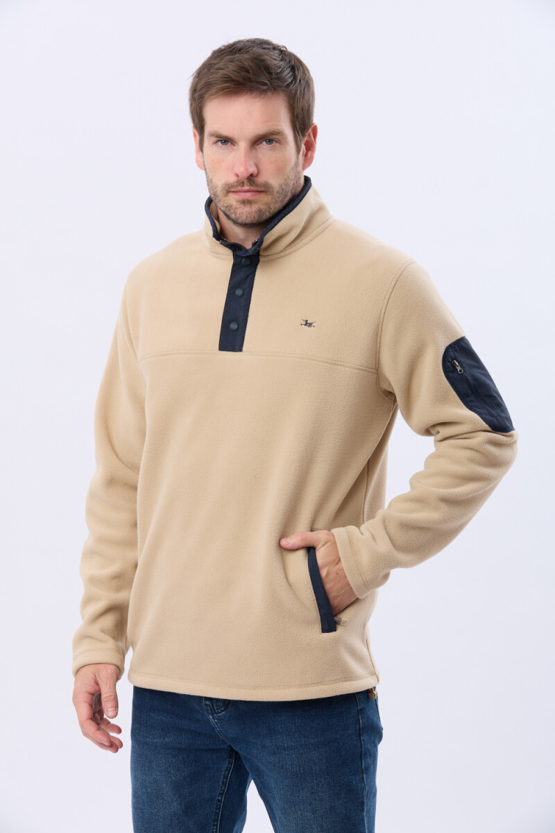 BUZO POLAR DE ABRIGO - Beige 