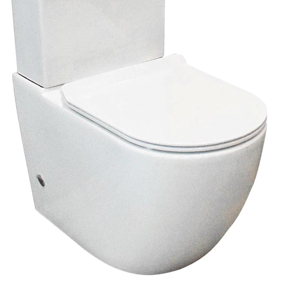 Juego de Inodoro con mochila y Tapa modelo Krown Blanco Juego De Inodoro Con Mochila Y Tapa Modelo Krown Blanco