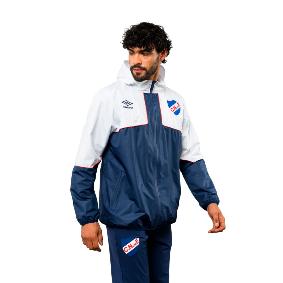 Campera de Hombre Umbro Drift Nacional Blanco - Azul