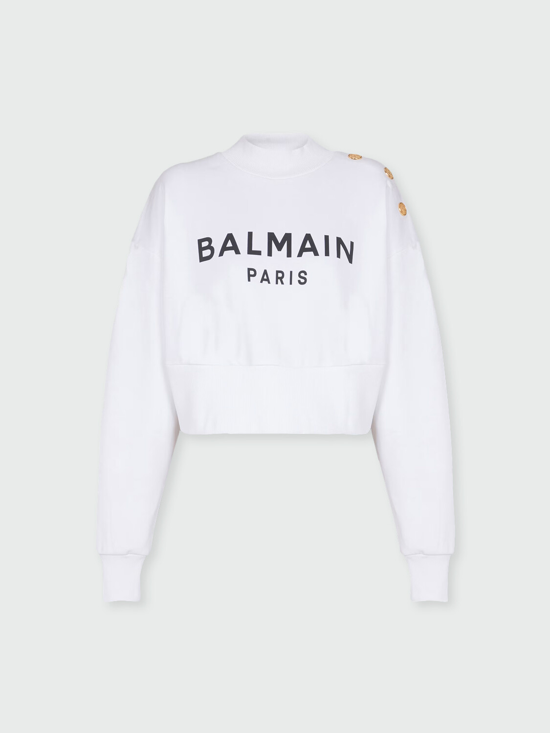 BALMAIN - SWEATSHIRT ESTAMPADO PARIS Negro