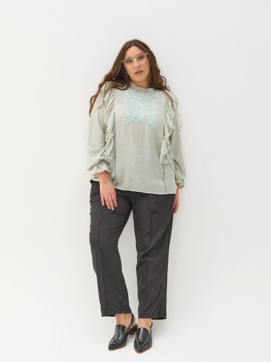 Pantalón Cinto Negro