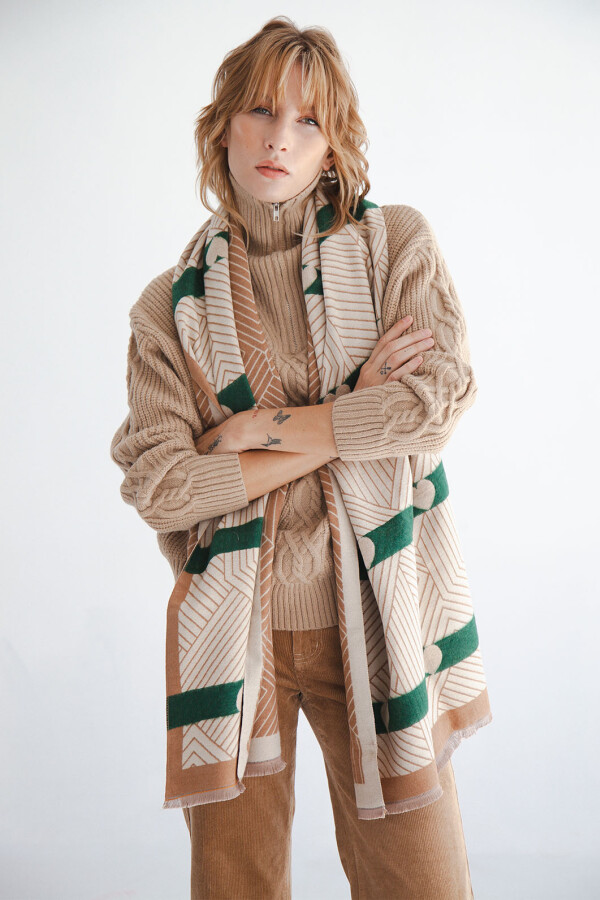 PASHMINA CORAZON BEIGE