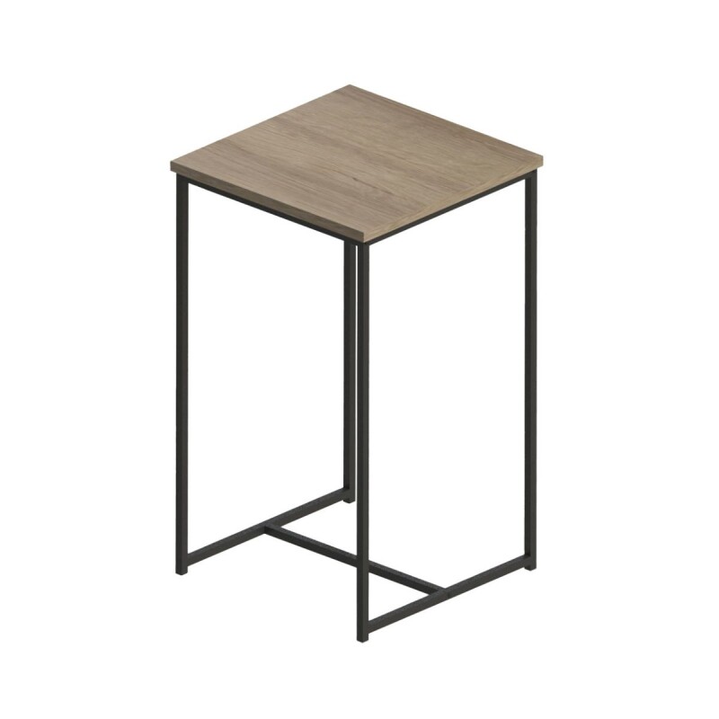 Mesa alta de hierro y madera Mesa alta de hierro y madera