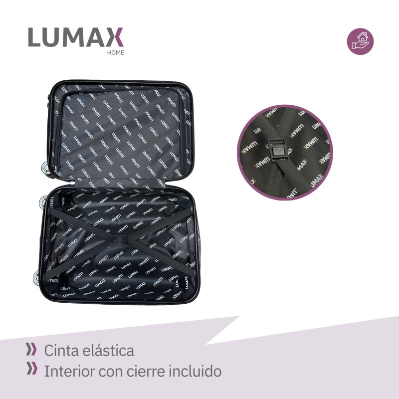 Set de 3 Valijas de Mano Rígidas Azul
