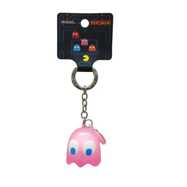 Llavero PAC-MAN ghost rosa