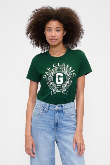 Remera Gràfico Manga Corta Mujer Evergreen Glamour