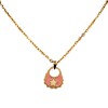 Dije Babero-Oro bajo-Resina rosa y blanca-CP8506 sinpiedra