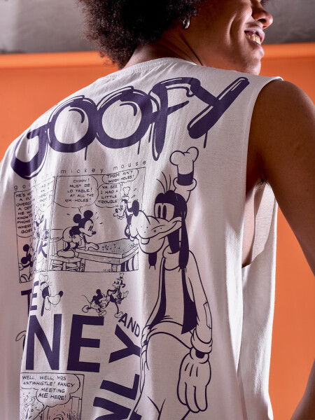 MUSCULOSA GOOFY ONE GRIS CLARO