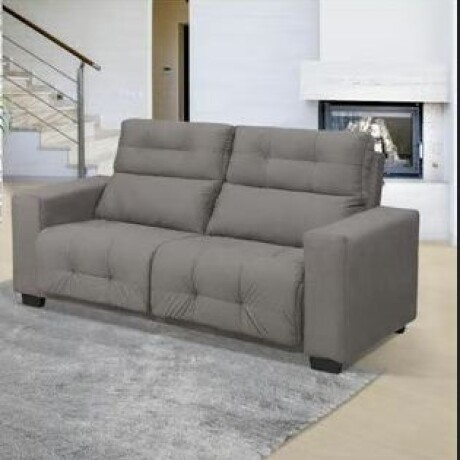 Sofa 3 Cuerpos Le Mans Hellen Gris Plata Sofa 3 Cuerpos Le Mans Hellen Gris Plata