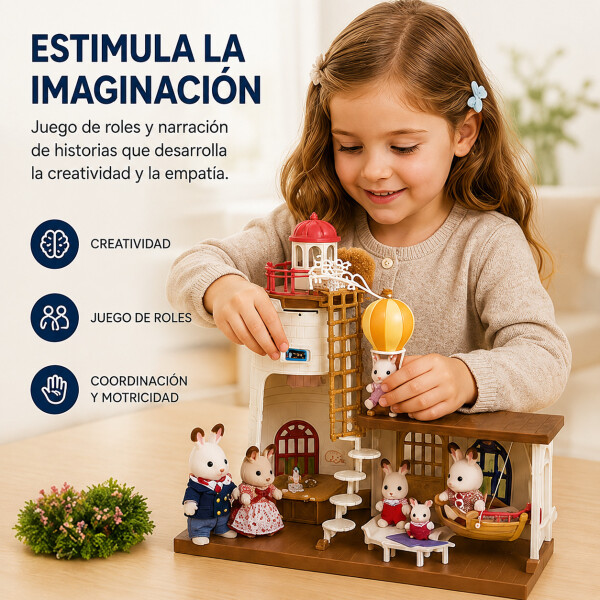 Sylvanian Families Casa Con Faro De Luz Accesorios Juguete Sylvanian Families Casa Con Faro De Luz Accesorios Juguete