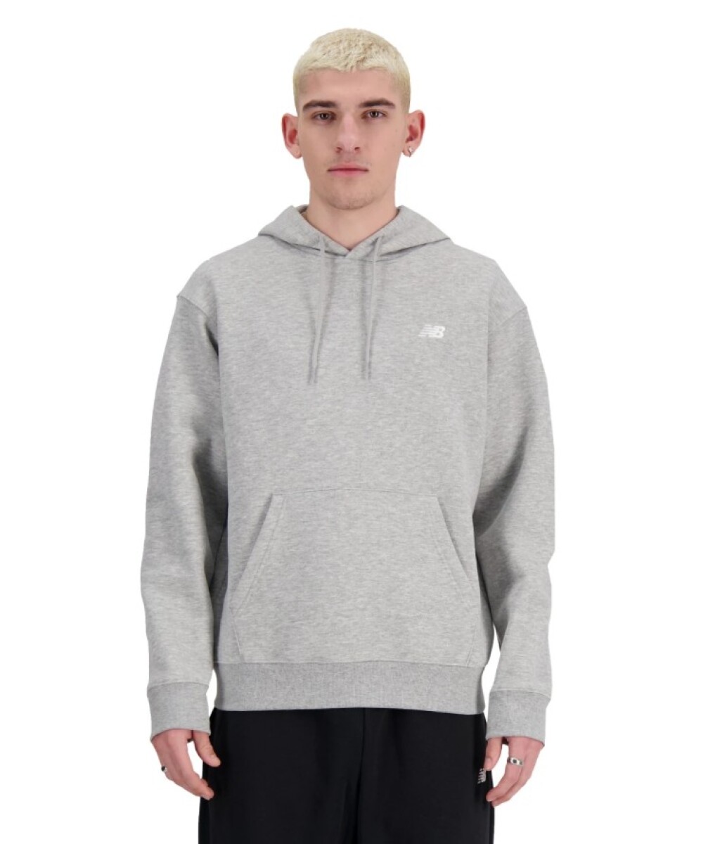 Canguro de Hombre New Balance Small Logo French Terry Hoodie New Balance - Gris 