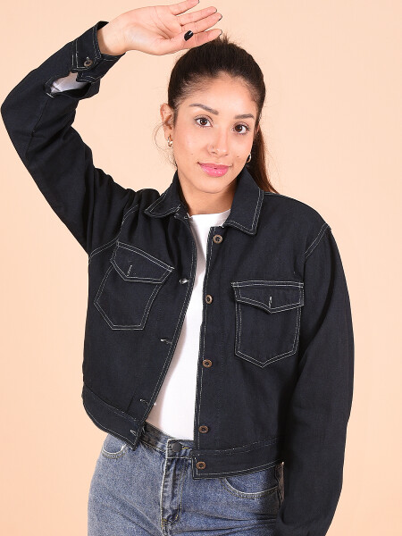 CAMPERA JEAN CON SHERPA AZUL PIEDRA