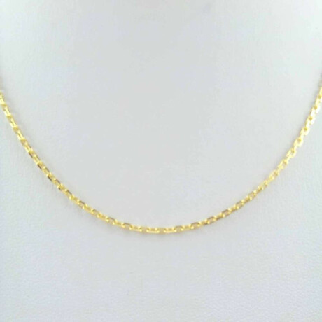 Cadena de plata 925 con baño de oro amarillo 45 Cm
