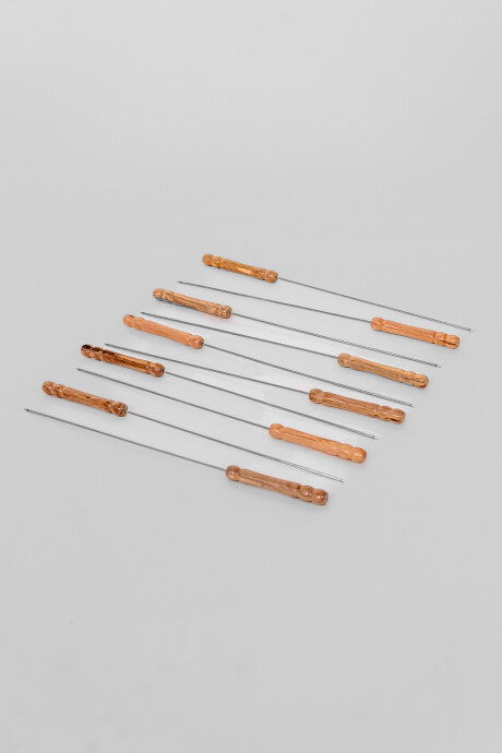 Accesorios Para Parrilla Set De 10 Pinchos Para Brochete Color Unico