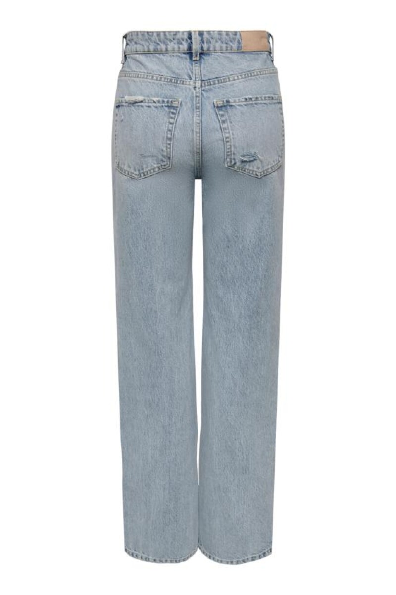 Jeans Astrid Abertura En Piernas Light Blue Denim