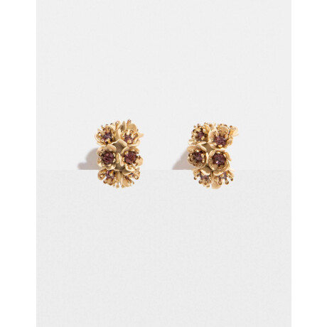 Aros De Flores Dorado