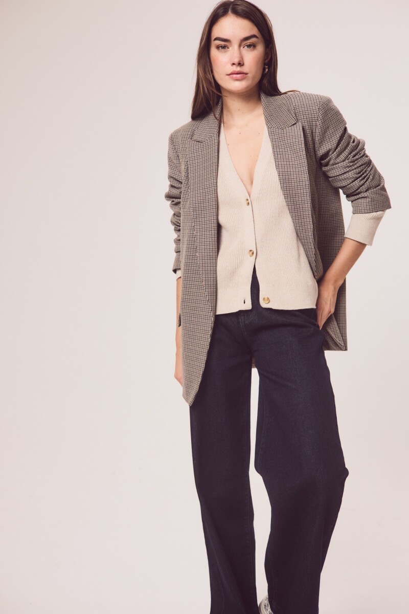 Blazer A Cuadros Multi