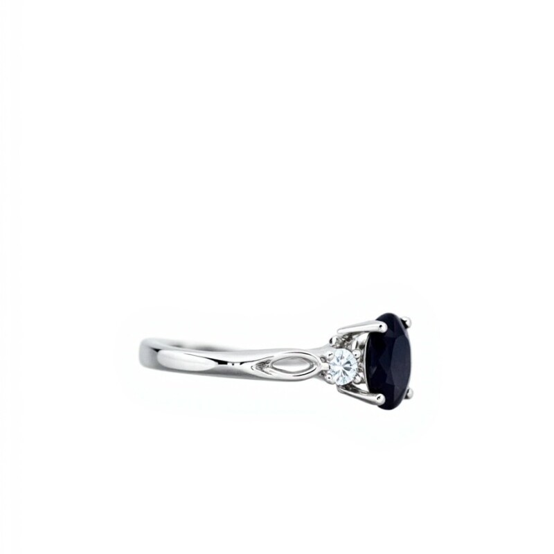 Anillo Halo Zirconia / Zafiro . Plata 925 - AN4755 sinpiedra