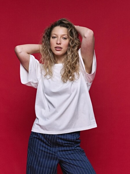 T-SHIRT D.CASSIN ZIVA BLANCO
