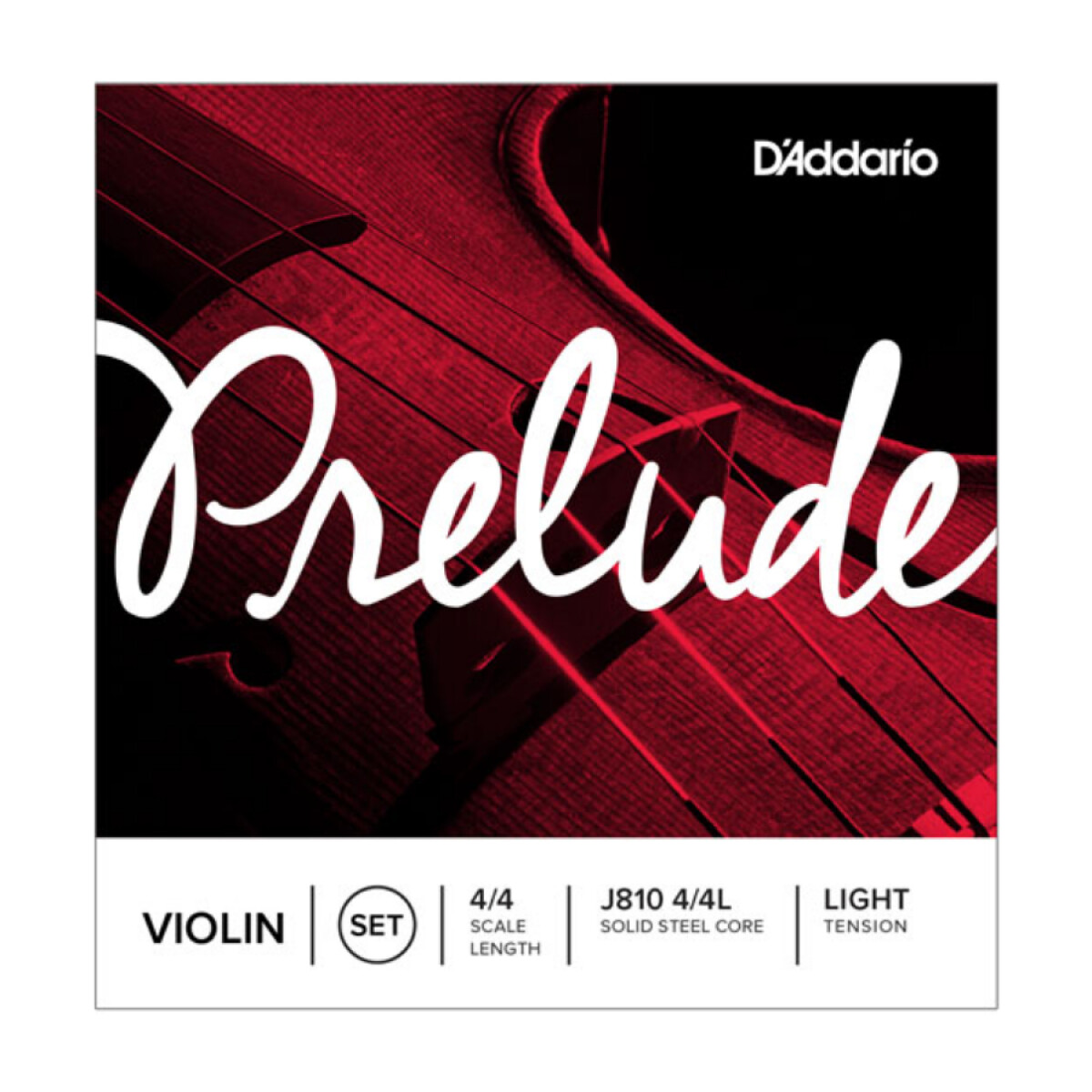 Set de Cuerdas para Violín D'Addario Prelude J810 4/4L 
