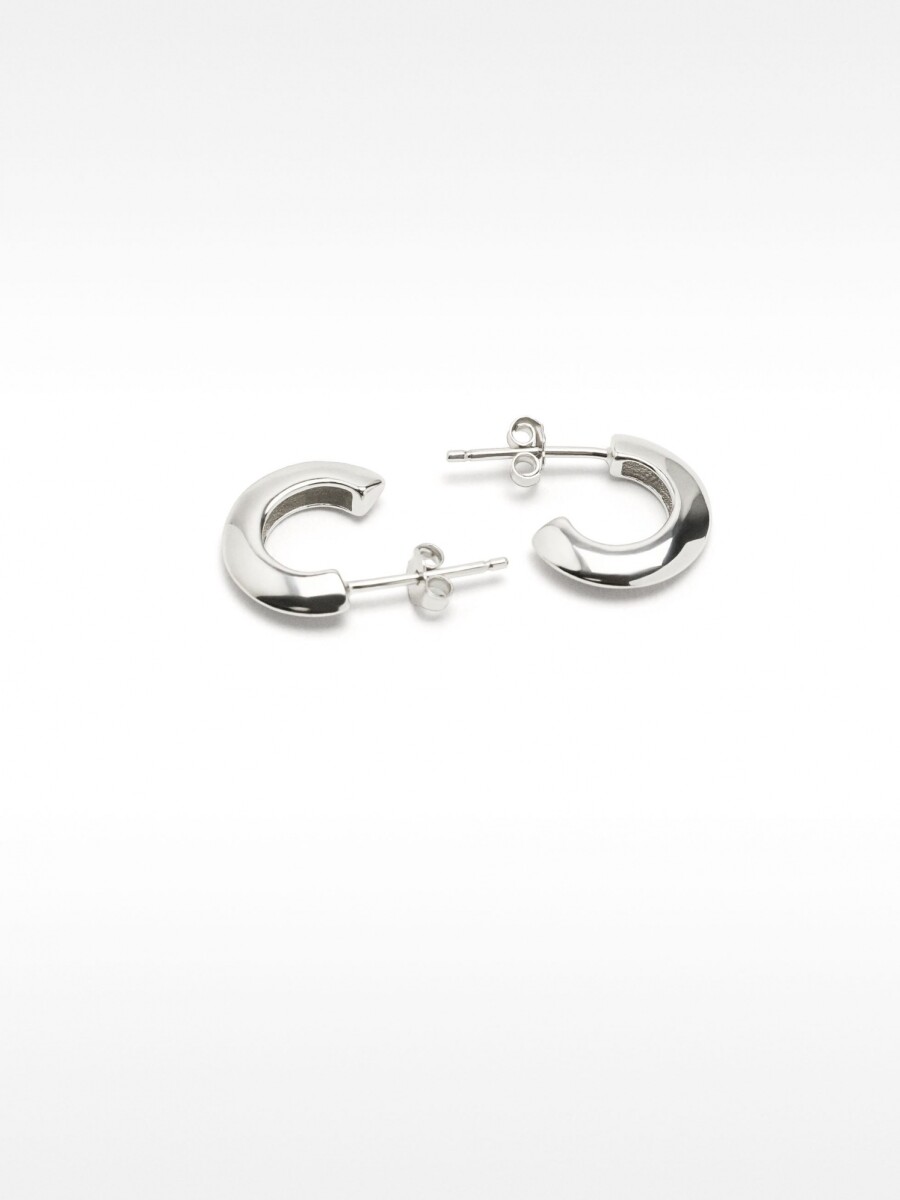 Aros Cortos - Plata De Ley 925 plateado