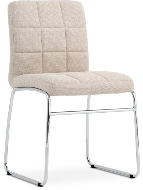 Silla de comedor HAMMEL beige/cromo Silla de comedor HAMMEL beige/cromo