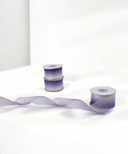 Cinta organza degrade - 23 mts VIOLETA