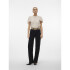 VMIVANA ONELLA SS O-NECK TOP VMA OATMEAL