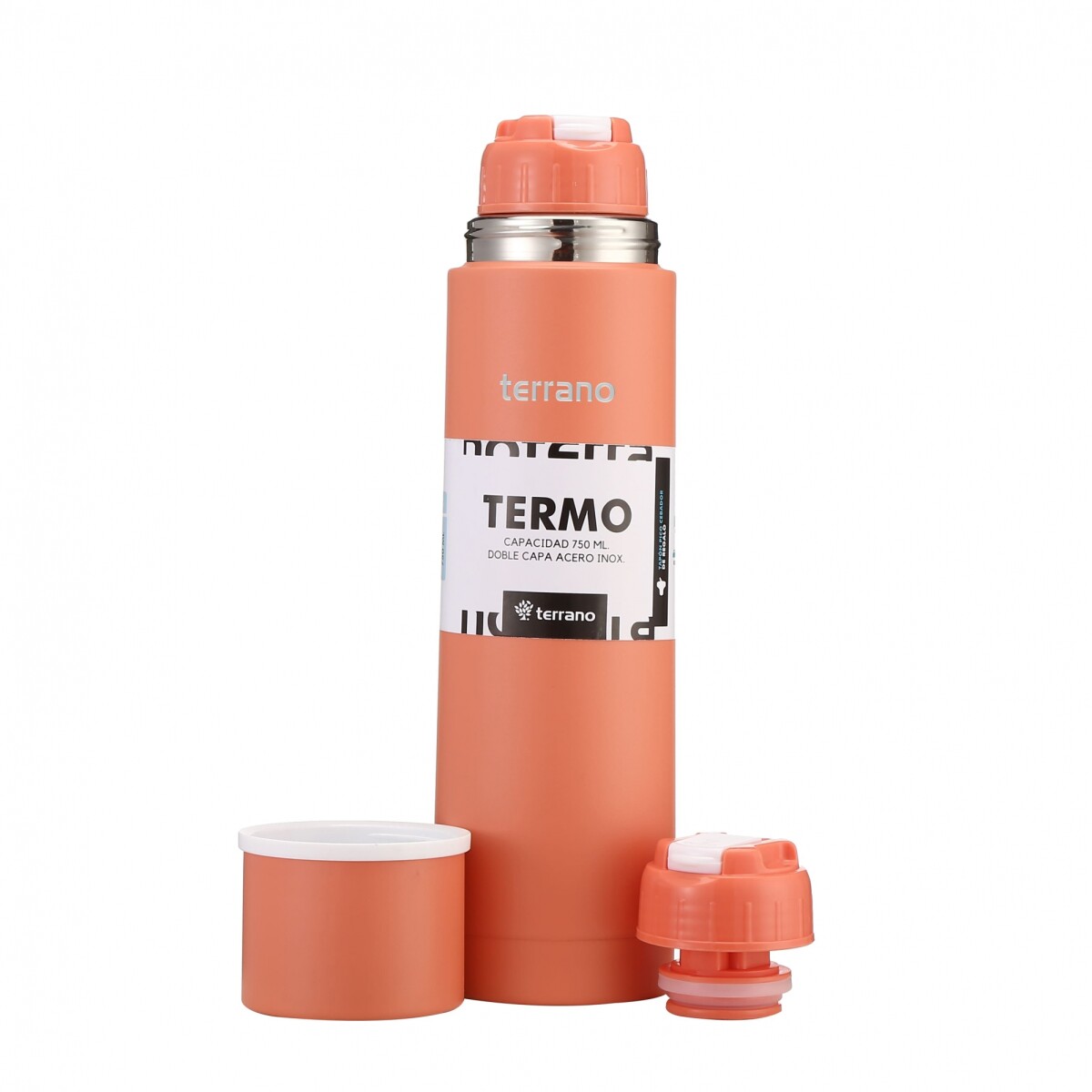 Termo Bala 750ML. - Coral 