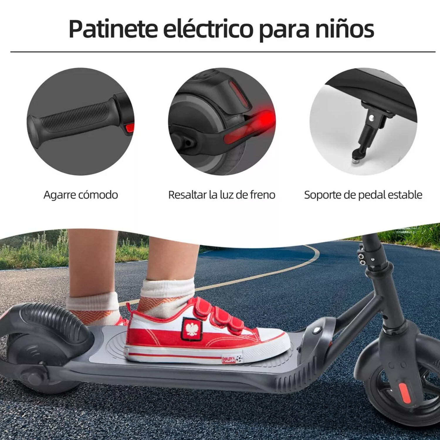Monopatín Patinete Electrico NiÃ±os AÃ±os Monopatin Eléctrico