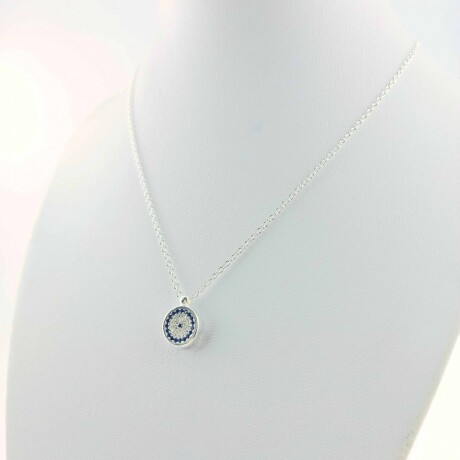 Cadena con dije de plata 925 y circonias. Linea Nazar. Cadena con dije de plata 925 y circonias. Linea Nazar.
