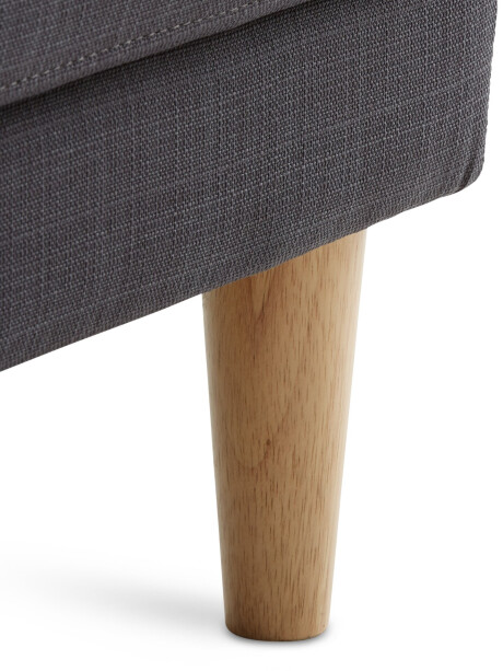 Sofá EGENSE chaise longue tela gris osc Sofá EGENSE chaise longue tela gris osc