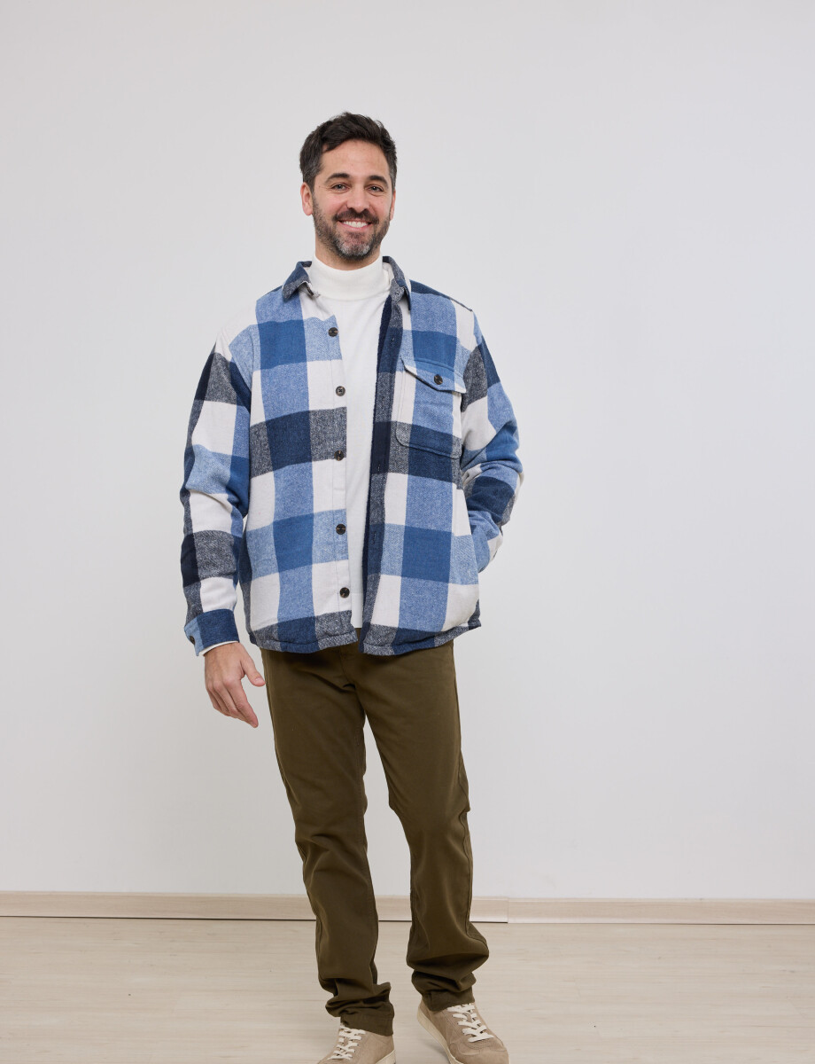 300564 SOBRECAMISA HARRY Azul Piedra/natural