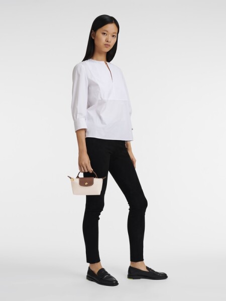 LONGCHAMP - Clutch Le Pliage Original S Marfil