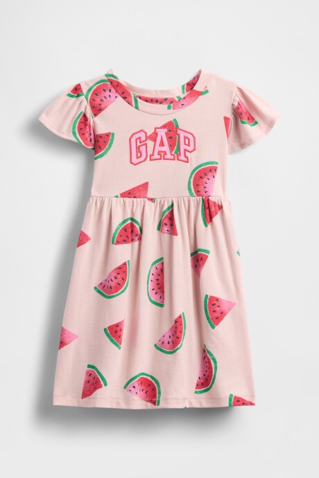 Vestido Logo Gap Toddler Niña Watermelon