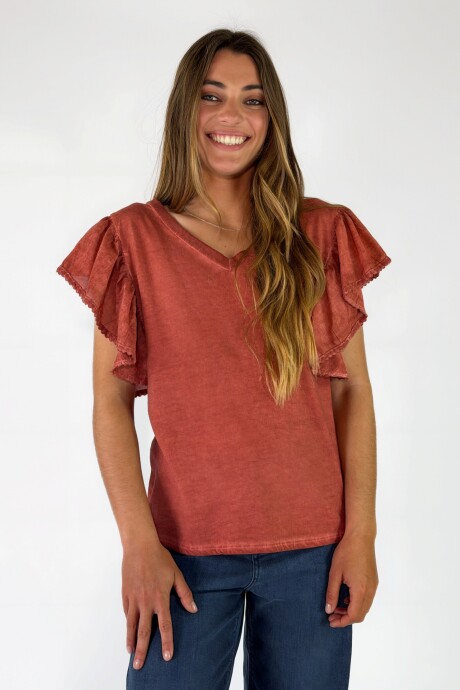 REMERA VELINO Terracota