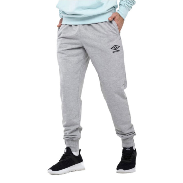 Pantalon de Hombre Umbro Felpa C/Puño Adulto Gris
