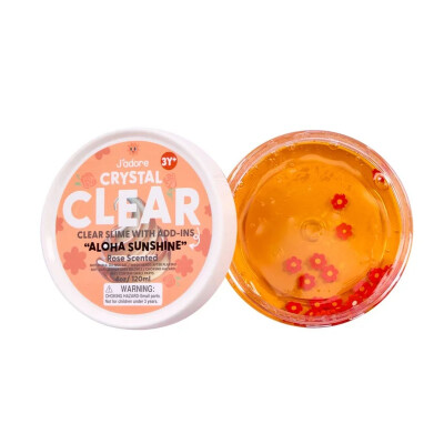 Slime Crystal Clear Aromatizado Jadore Naranja Aloha Sunshine