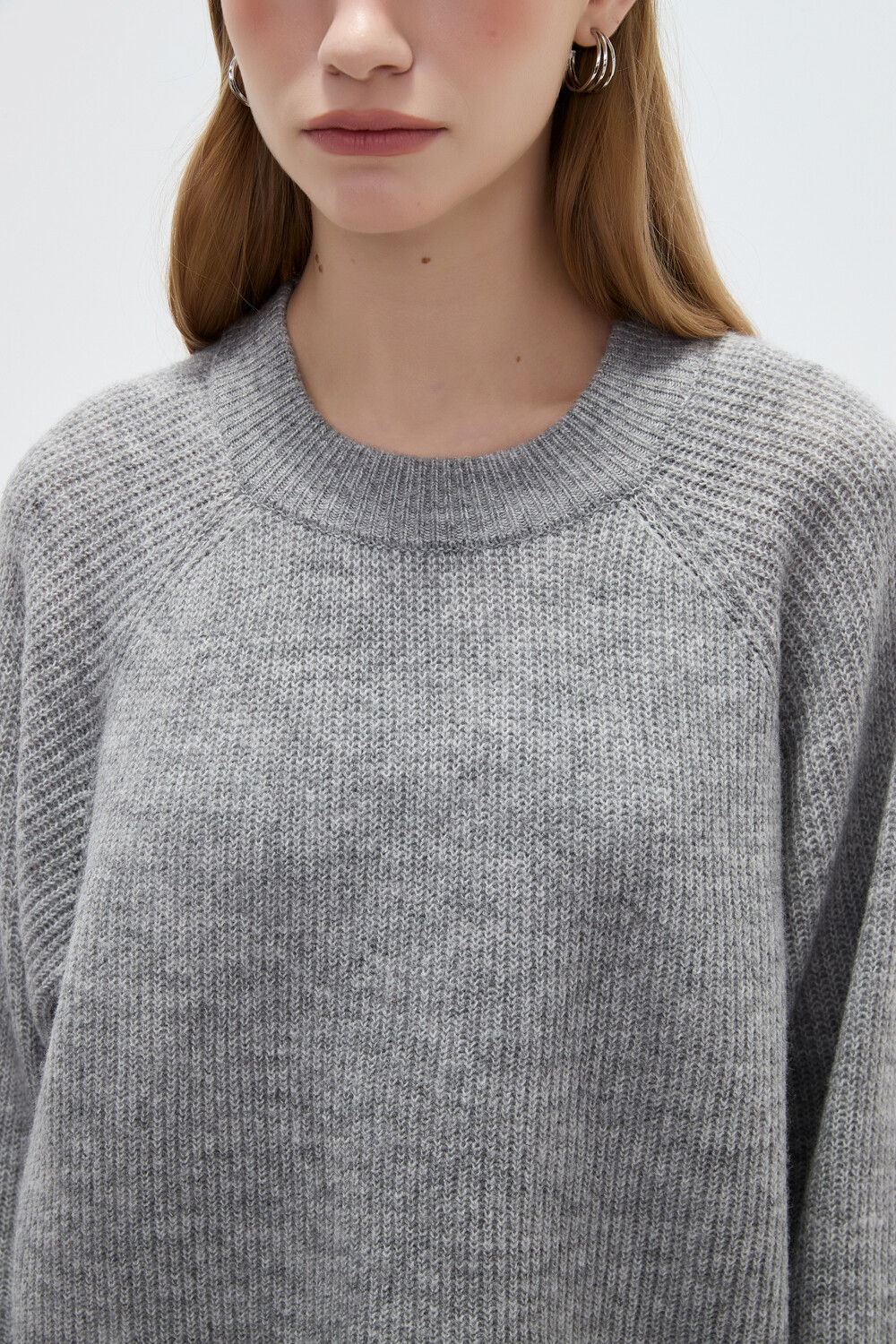 Sweater Chulia Gris Melange Medio